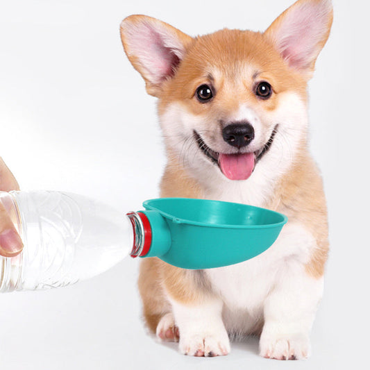 Portable Dog Drinking Bowl Outdoor Water Feeding Pet Outside Water Cup